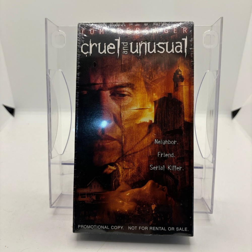 Cruel and Unusual VHS Tom Berenger Fear Thy Neighbor Promo Sealed‎ Horror Movie